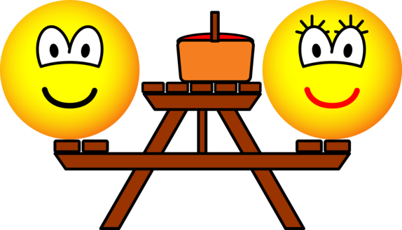 Picnic table emoticon